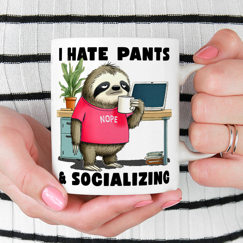 Antisocial Sloth Mug