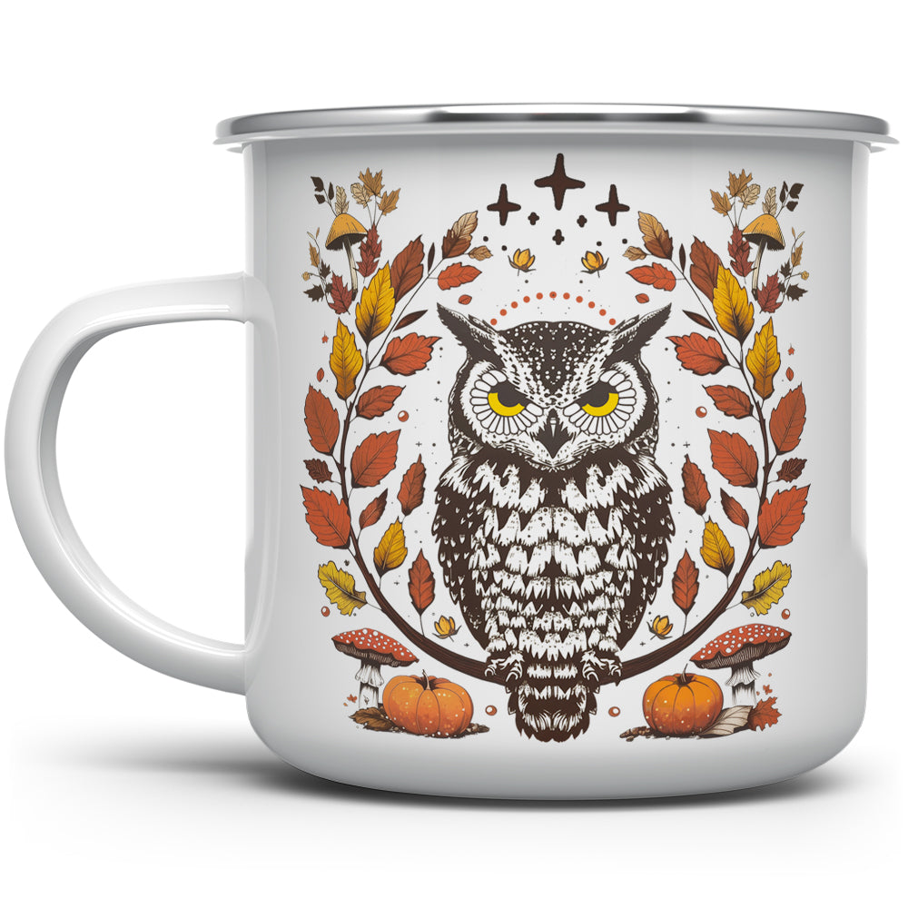 Autumn Owl Camp Mug