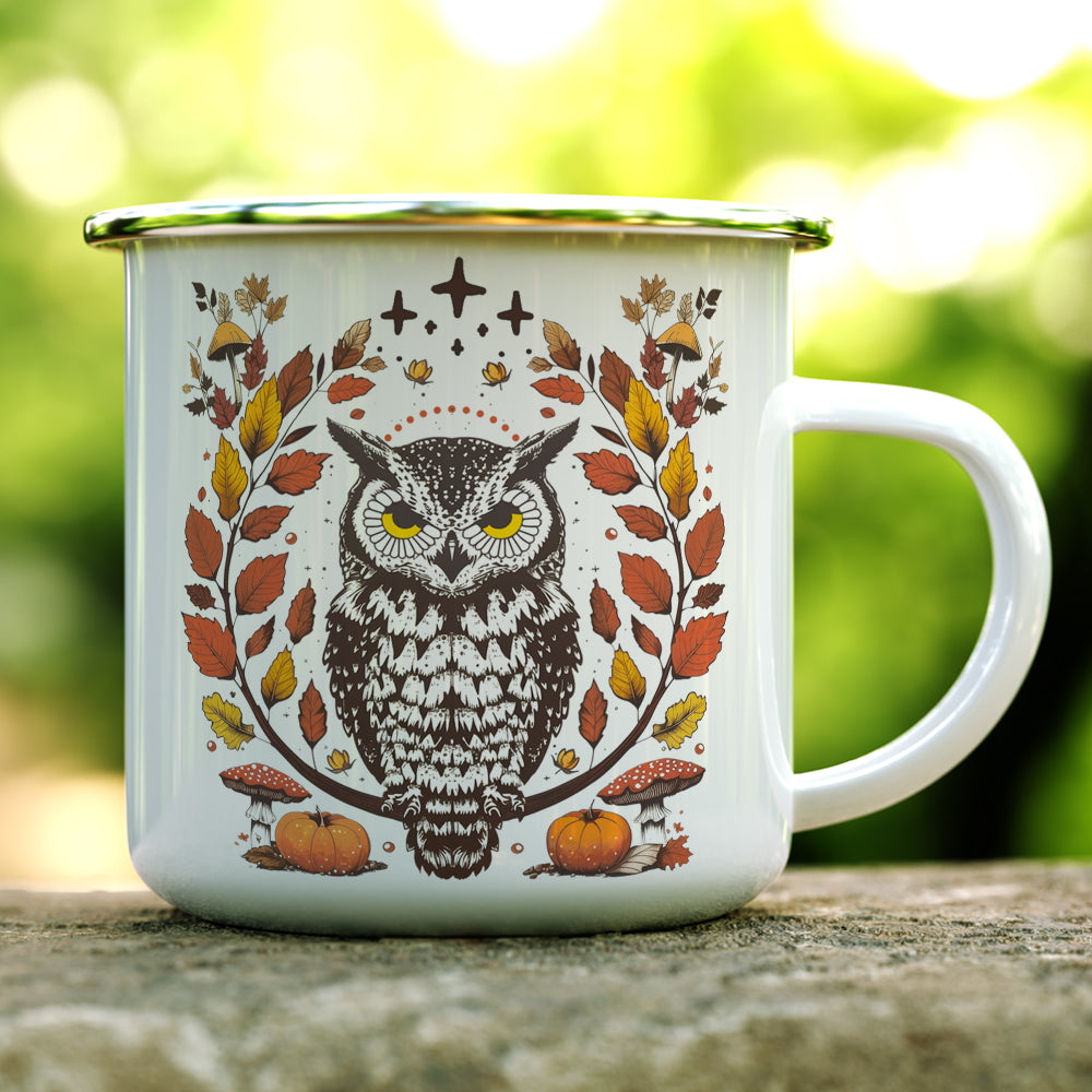 Autumn Owl Camp Mug