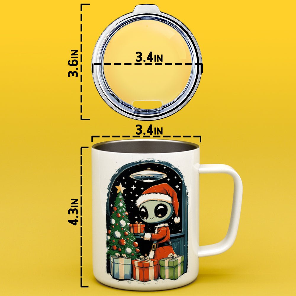 Alien Christmas Insulated Travel Mug
