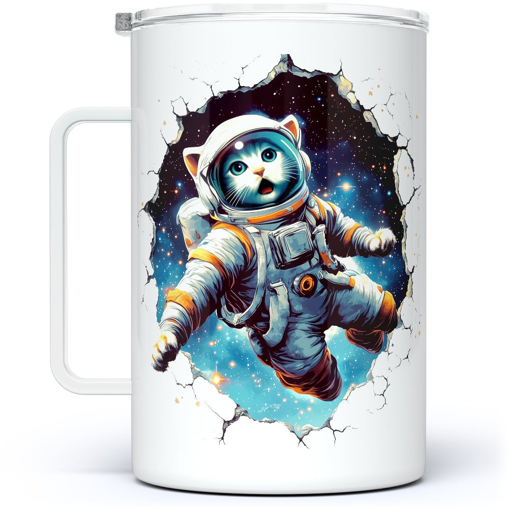Astronaut Cat Insulated Travel Mug