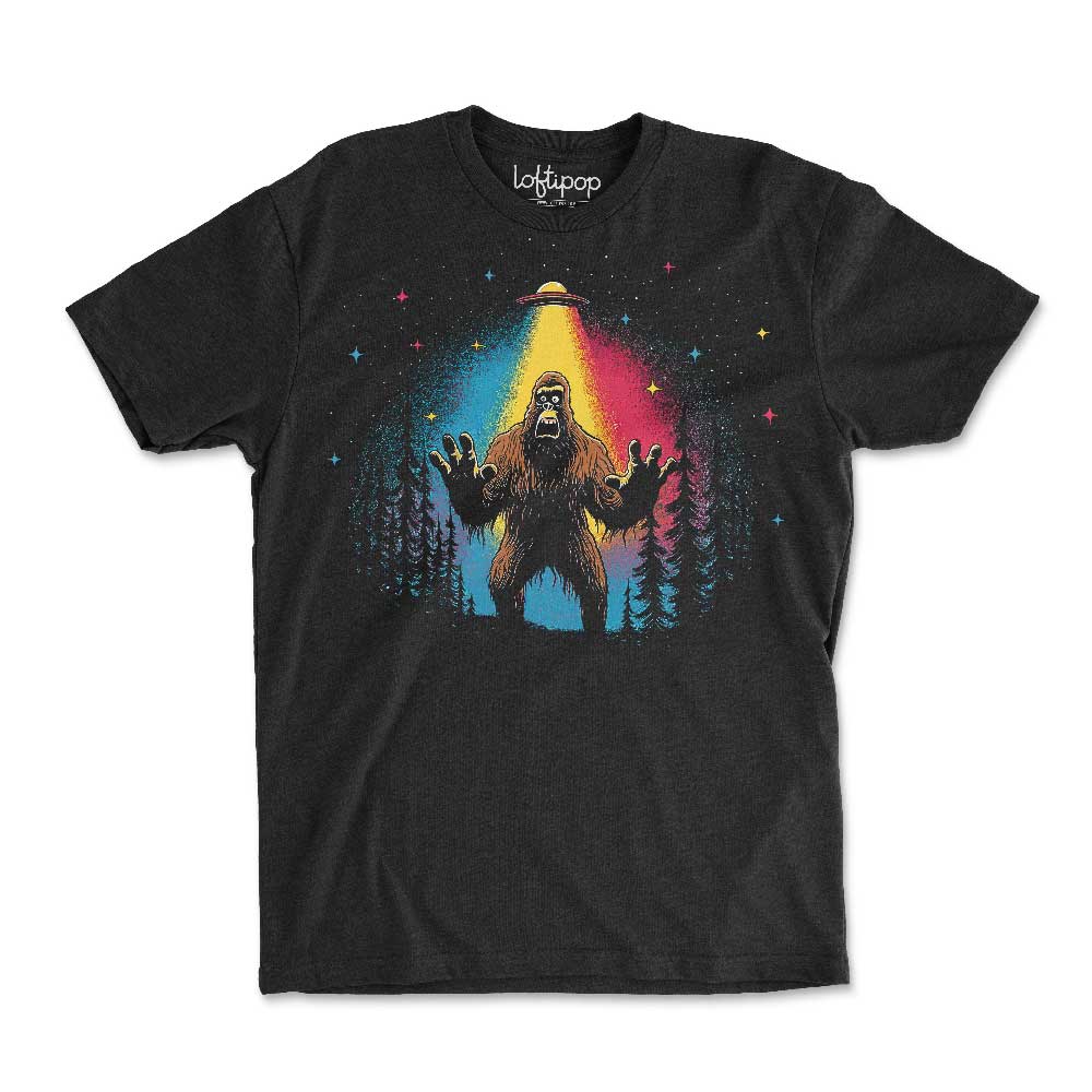 Bigfoot UFO Crewneck Tshirt