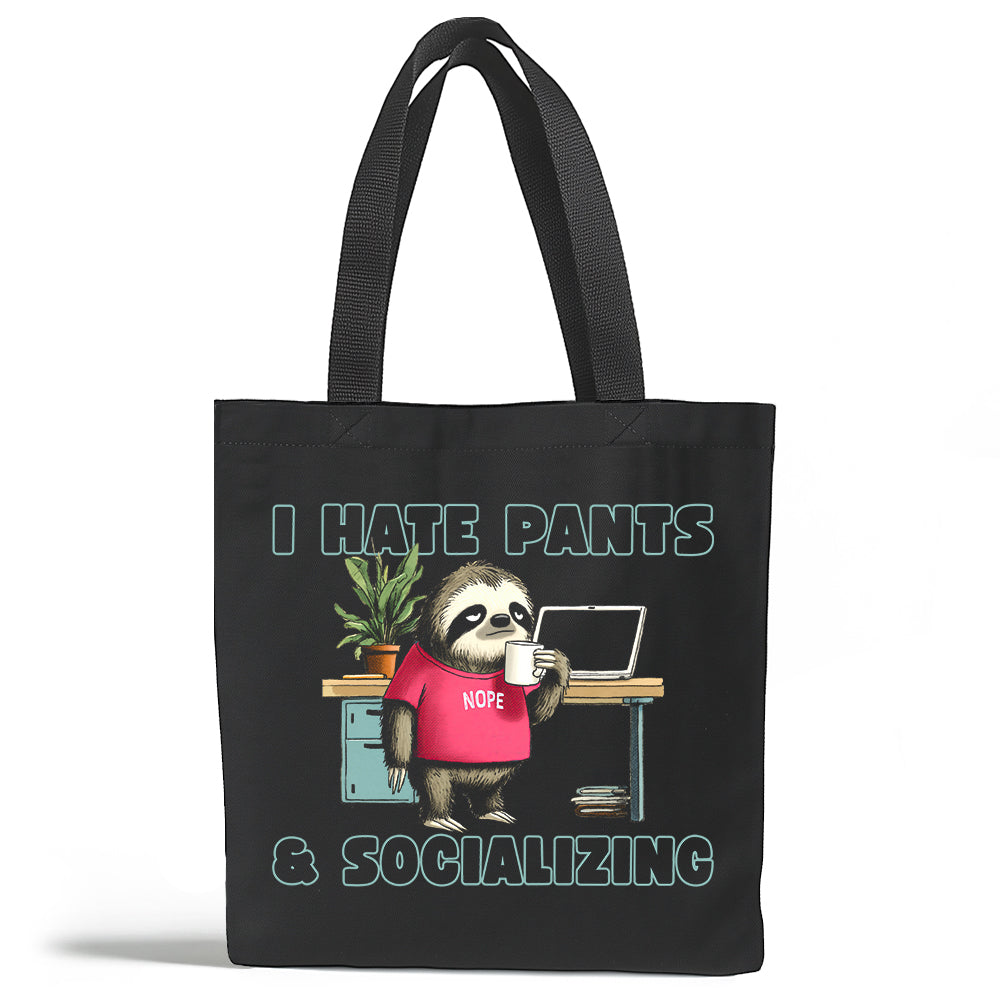 Antisocial Sloth Tote Bag