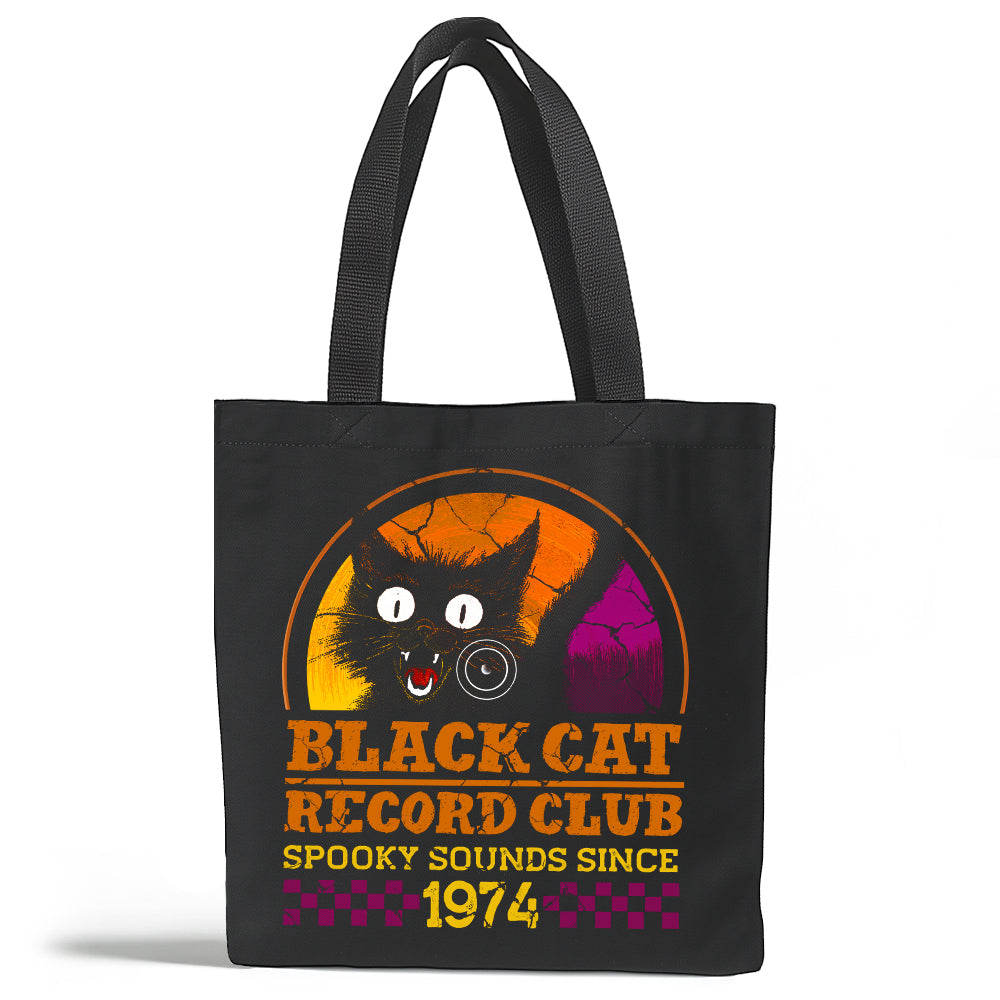 Black Cat Record Club Tote Bag
