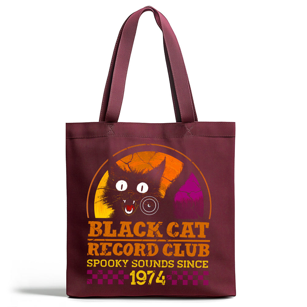 Black Cat Record Club Tote Bag