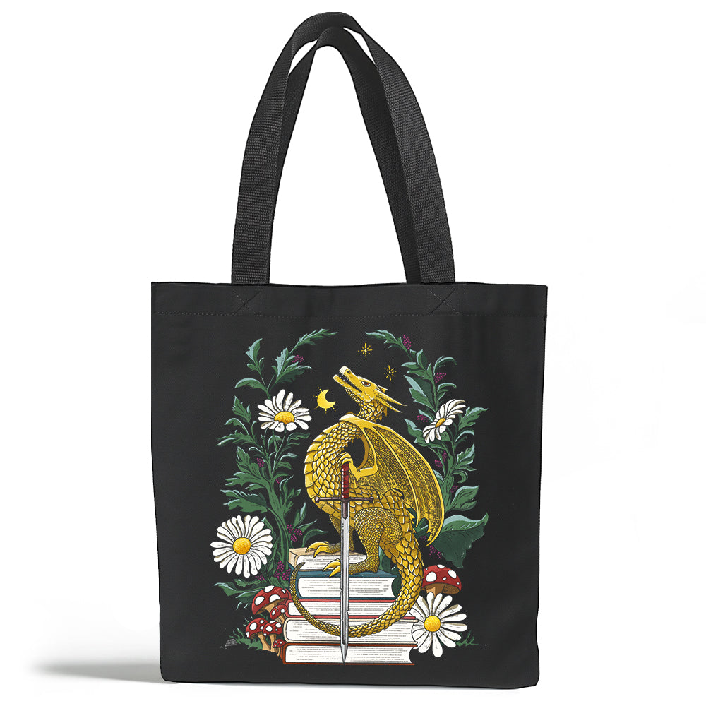 Bookish Dragon Tote Bag
